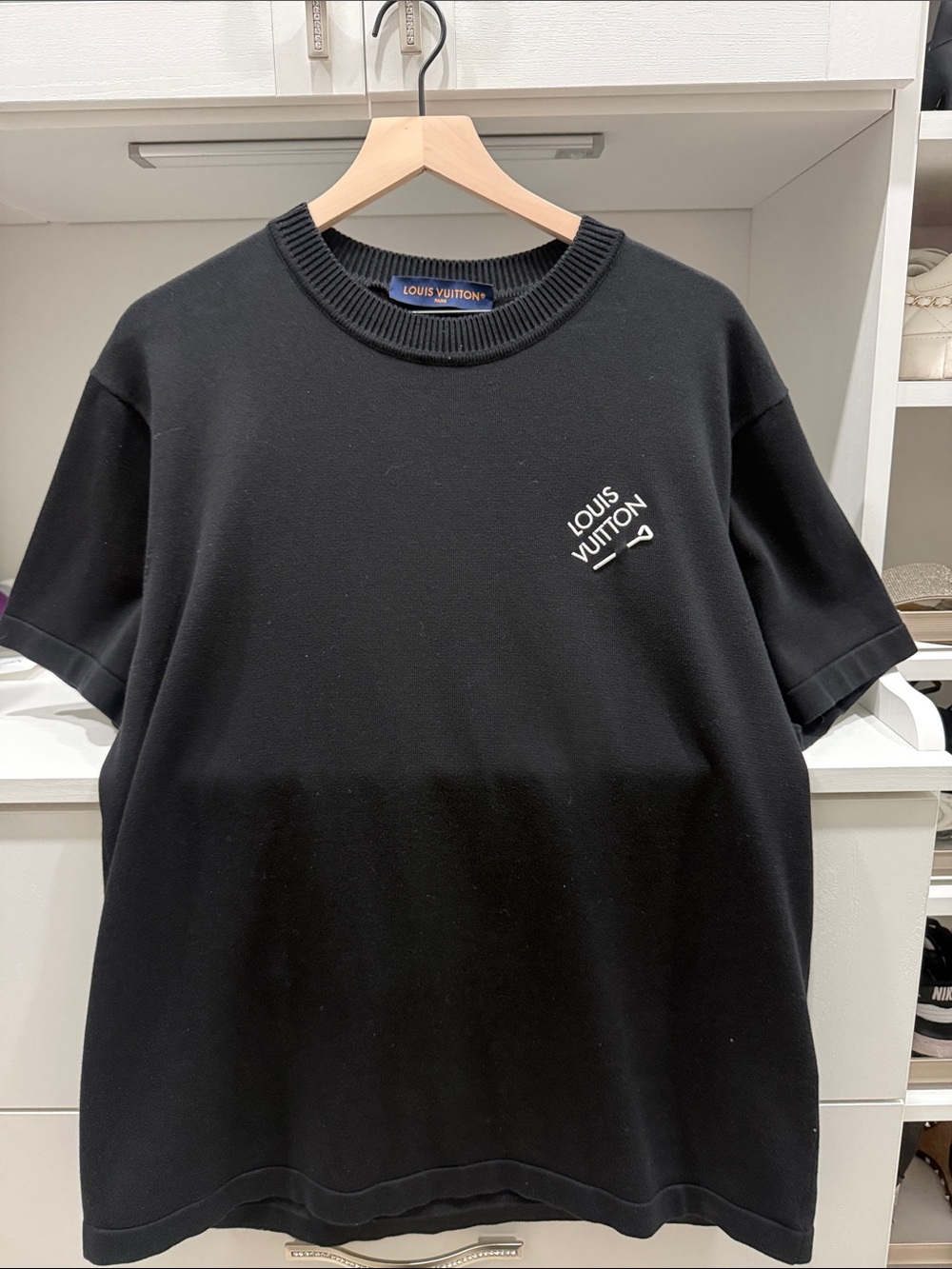 Louis Vuitton Signature Short-Sleeved T-Shirt LV pin Tee